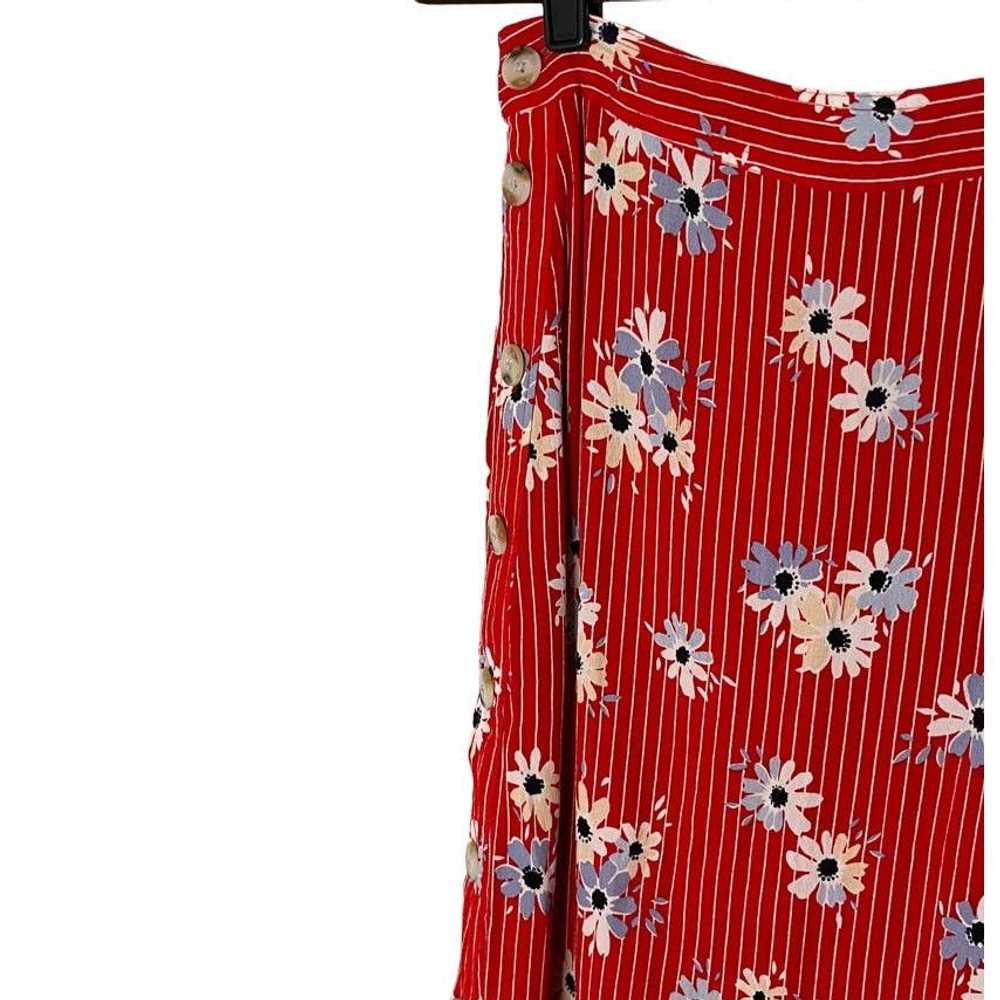 Madewell Madewell Size 2 Side Button Red Daisy Pa… - image 6