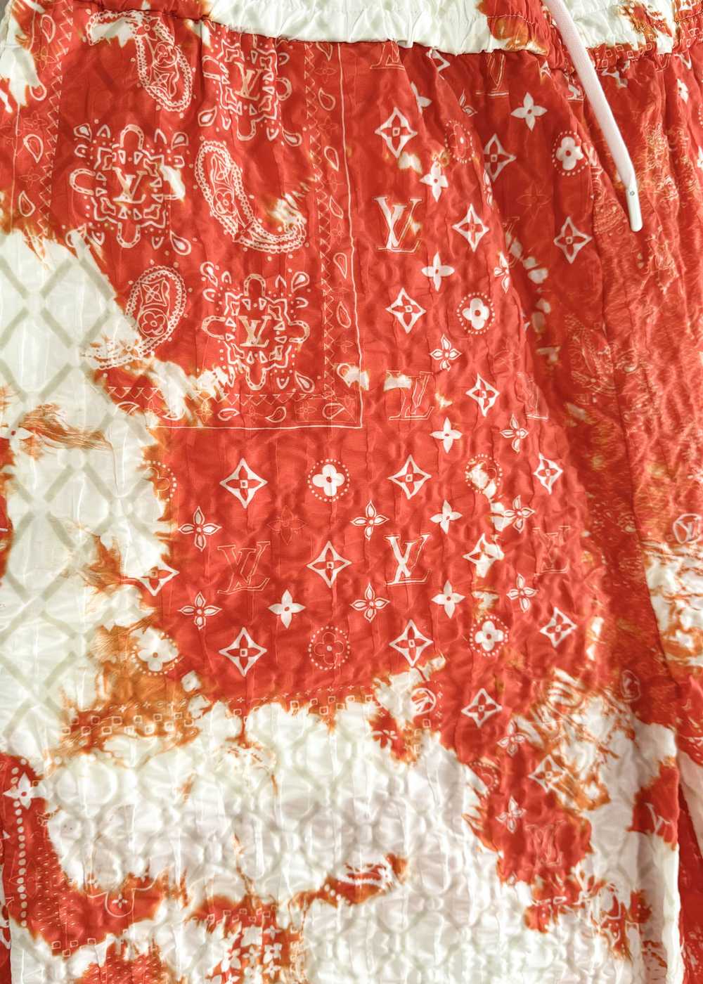 Louis Vuitton Louis Vuitton Red Orange Bandana Mo… - image 5