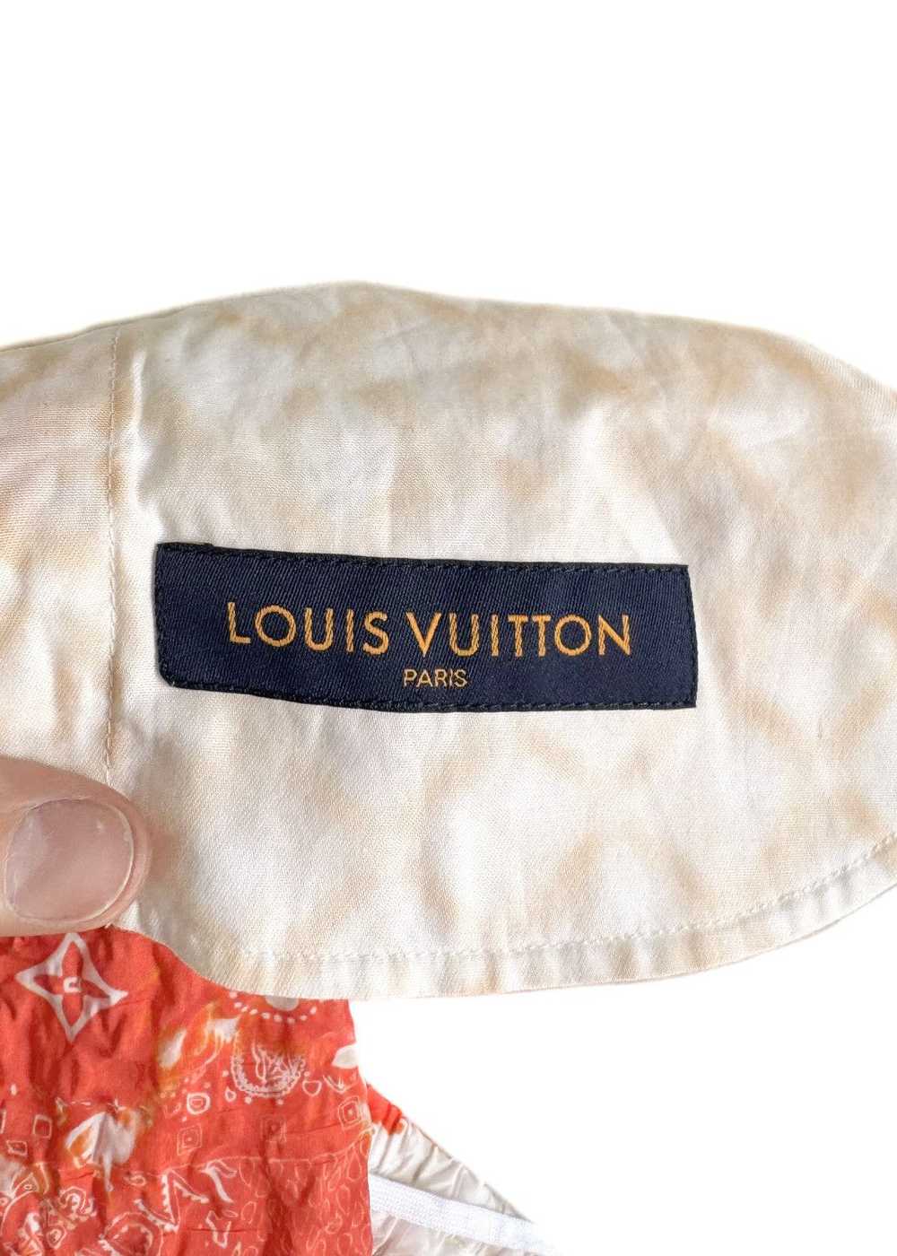 Louis Vuitton Louis Vuitton Red Orange Bandana Mo… - image 8