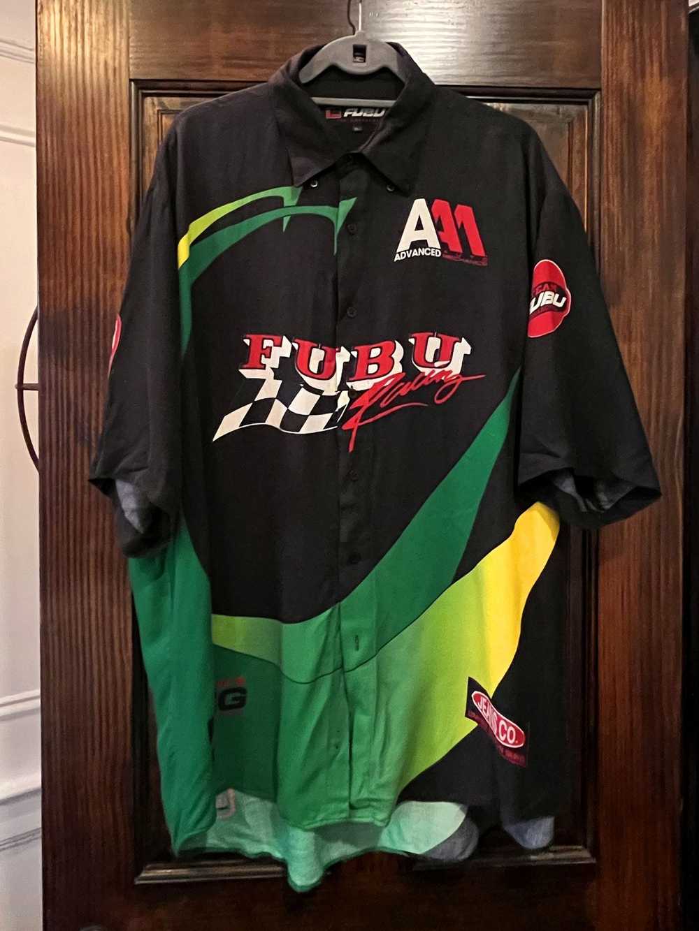 Fubu Vintage FUBU Racing Button Up Shirt Size XL - image 1