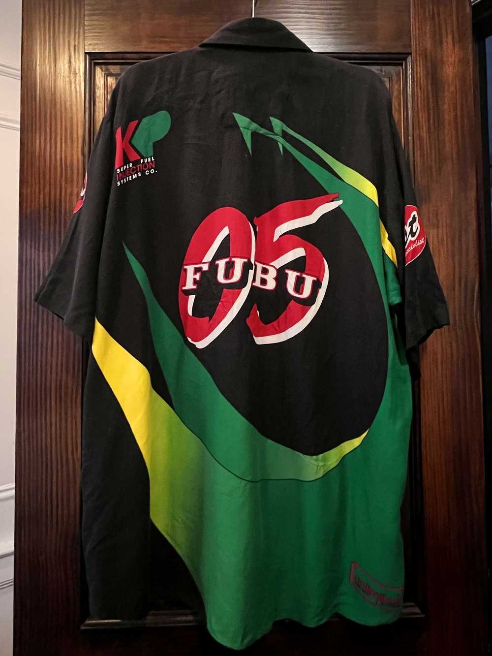 Fubu Vintage FUBU Racing Button Up Shirt Size XL - image 2