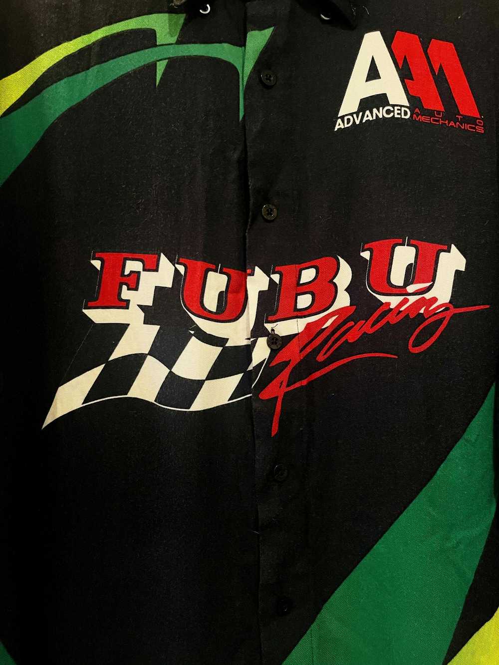 Fubu Vintage FUBU Racing Button Up Shirt Size XL - image 3