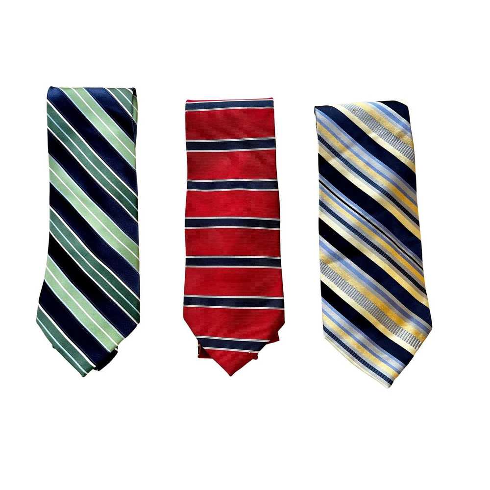 Stafford Vintage Stafford Silk Neckties Set of 3 … - image 1