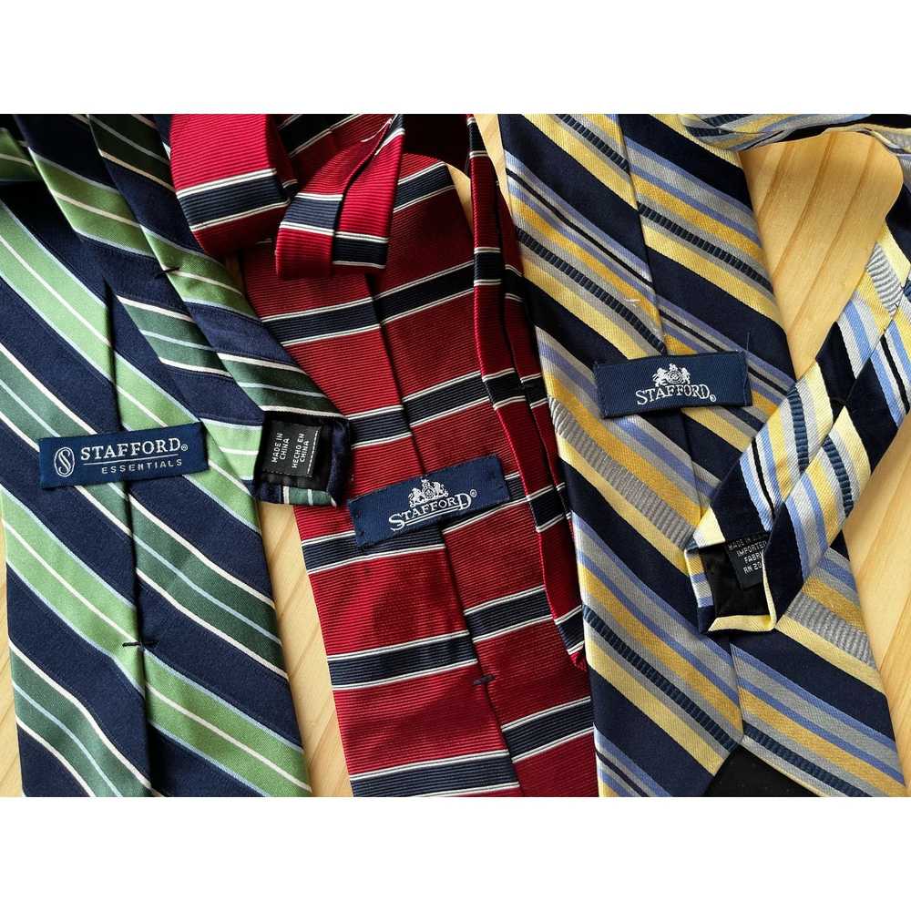 Stafford Vintage Stafford Silk Neckties Set of 3 … - image 8