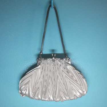 Lee Nicole Lee Collection Silver Cloth Purse Silve