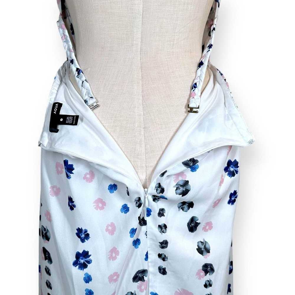AQUA Maxi Floral Dress Halter Neck A-Line Spring … - image 8