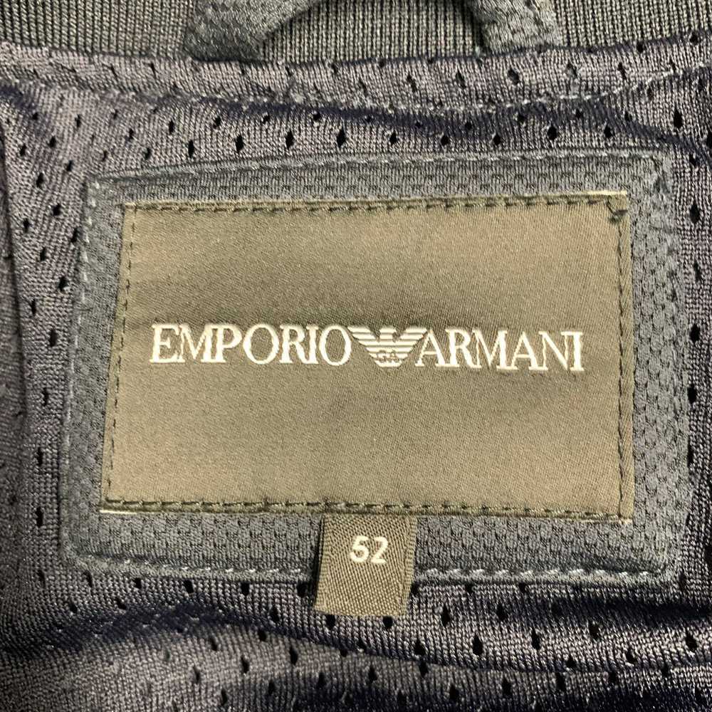 Emporio Armani Black Polyester Blend Bomber Jacket - image 8