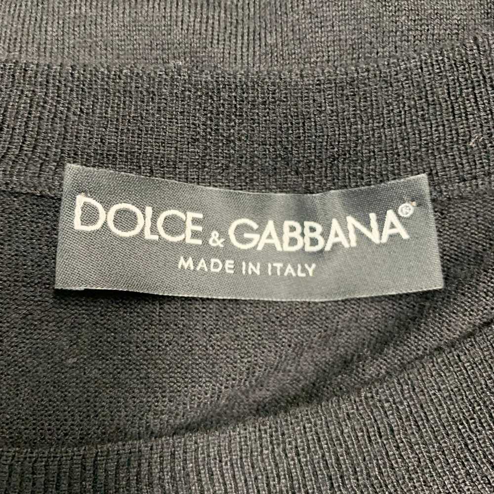 Dolce & Gabbana Black Knit Cashmere Crew Neck Pul… - image 4
