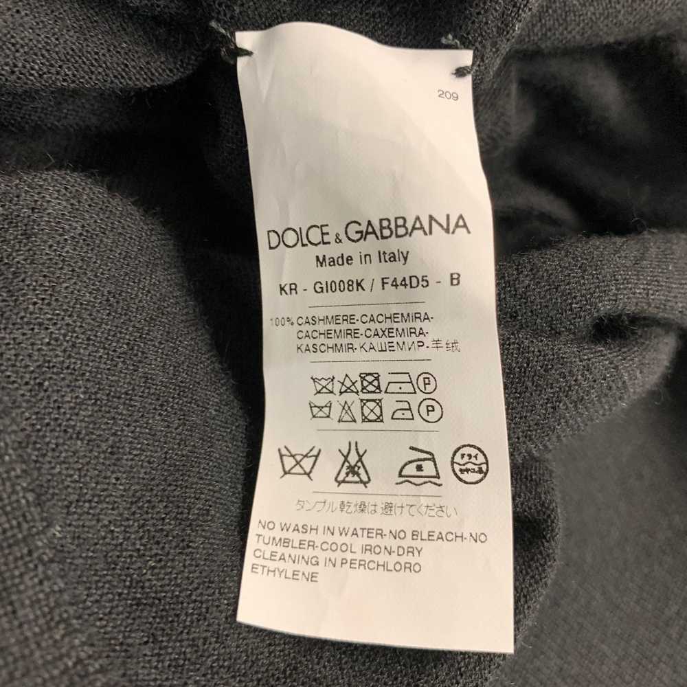 Dolce & Gabbana Black Knit Cashmere Crew Neck Pul… - image 5