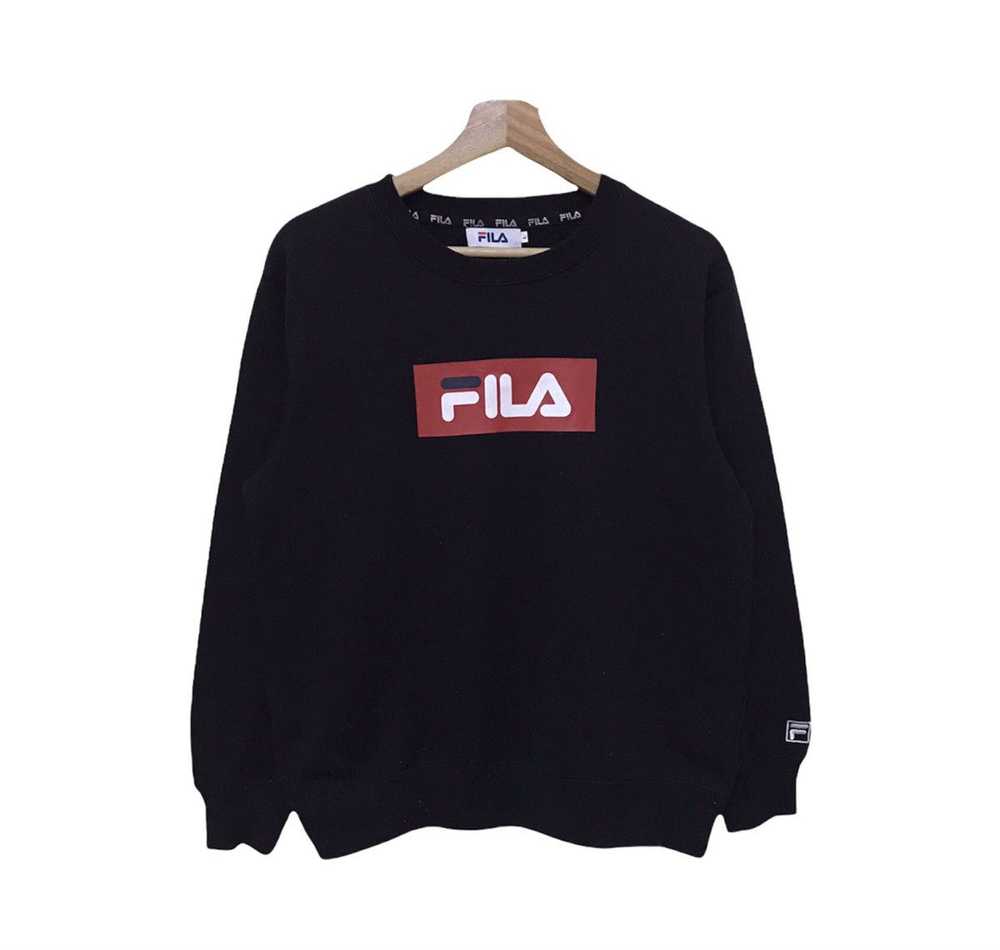 Fila × Streetwear Fila Sweatshirt Crewneck Big Sp… - image 1