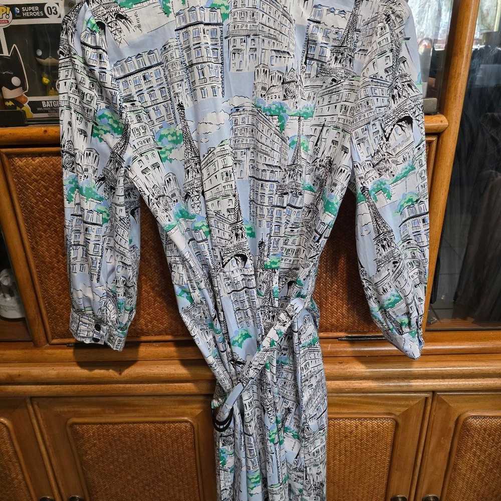 KARL LAGERFELD PARISIAN PRINT SHIRT DRESS - image 6