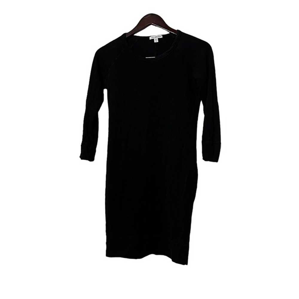James Perse Black Long Sleeve Dress - image 5