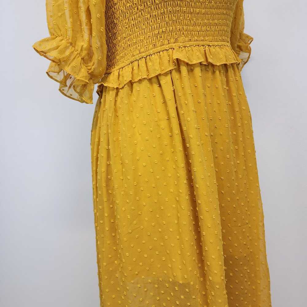Anthropologie Smocked Maxi Length Peasant Dress S… - image 5