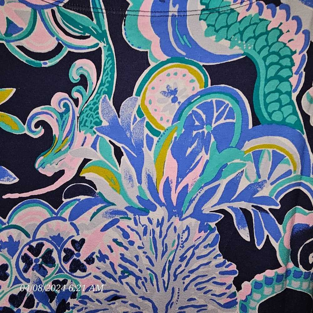 Lilly Pulitzer Ruffle Sophie Dress Bright Navy Si… - image 3