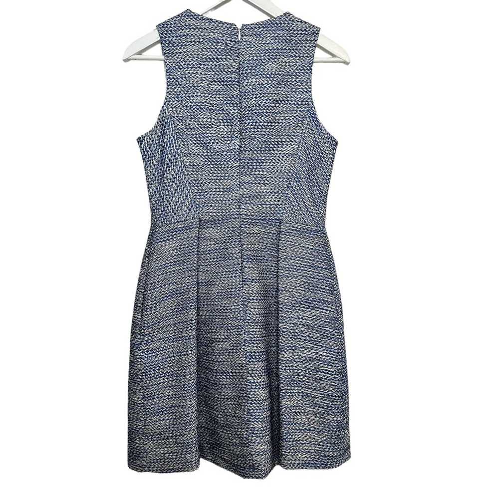 Shoshanna Blue Bell Tweed Dress Sleeveless Blue W… - image 2