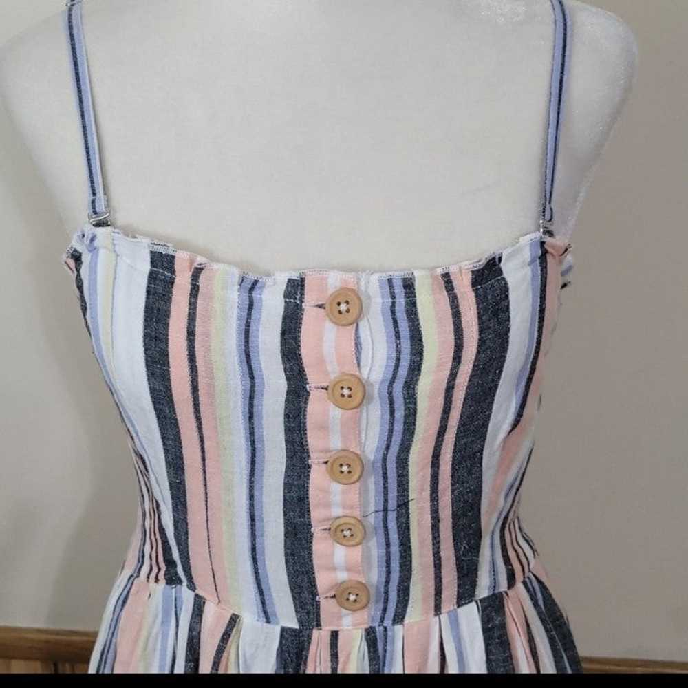 Free People Lilah Multi Striped Pleated Skirt Tub… - image 7
