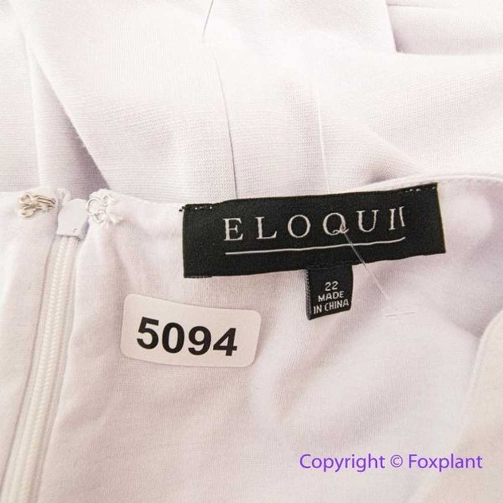 Eloquii White Twist Front Cut Out Elbow Sleeve Sh… - image 9