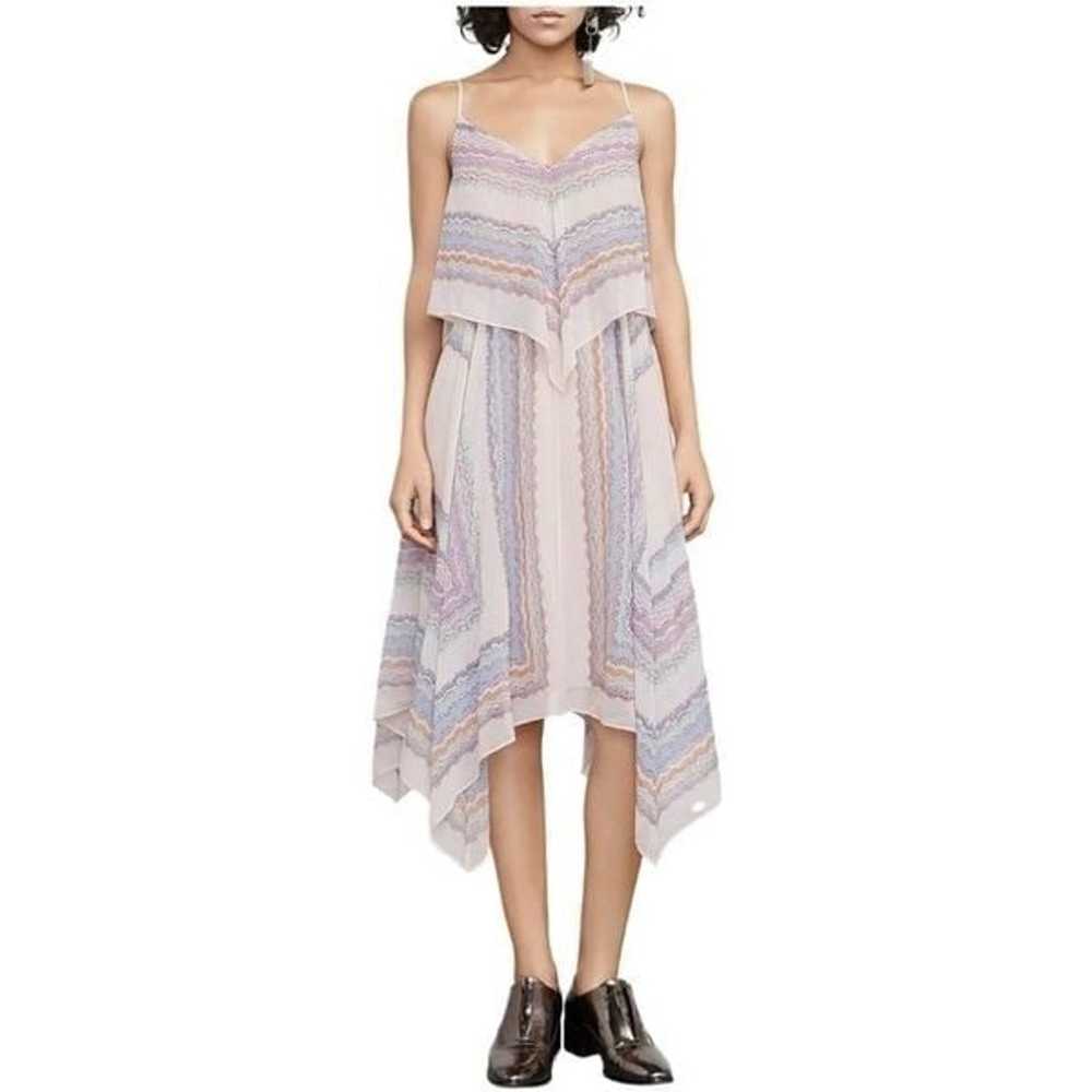 BCBGMAXAZRIA Chiffon "Novah" Silk Dress, Size M, … - image 4
