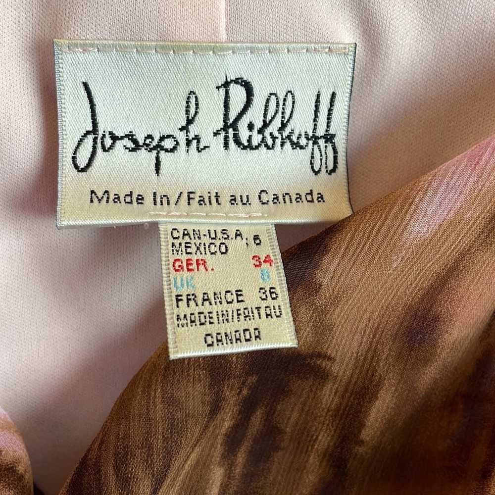 Vintage Joseph Ribkoff Tiered Ruffle Dress Pink W… - image 3