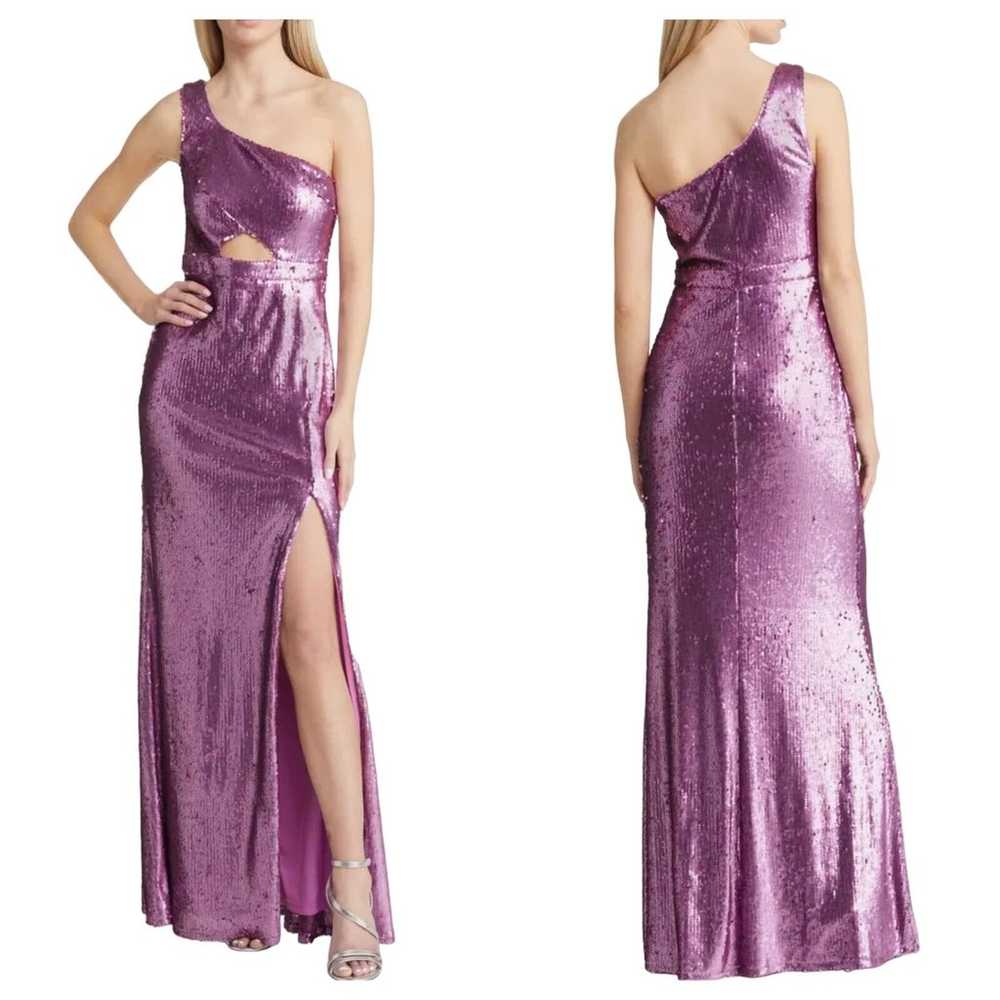 Lulus Dress Prom Perfect Cutout One Shoulder Maxi… - image 1