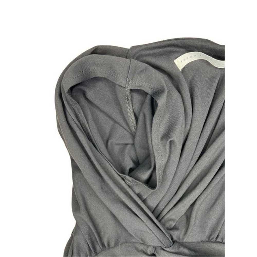 Susana Monaco size XS black short sleeve faux wra… - image 6