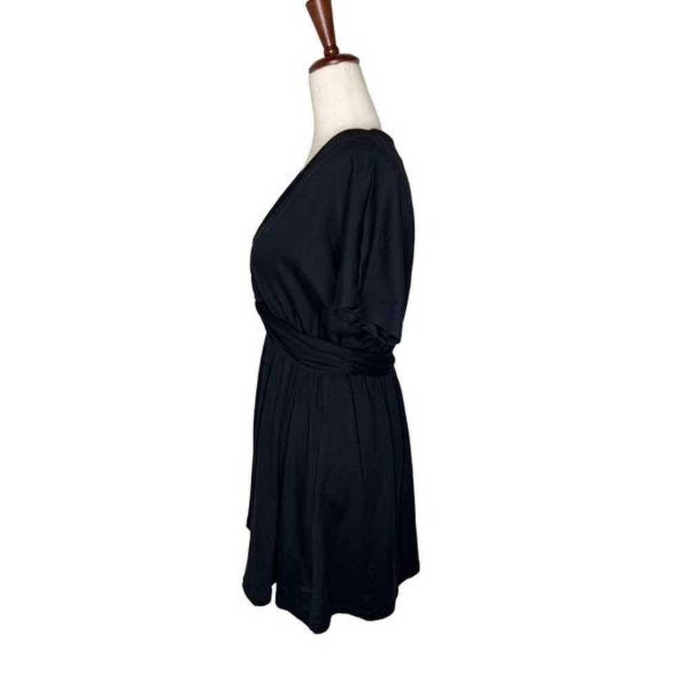 Susana Monaco size XS black short sleeve faux wra… - image 7