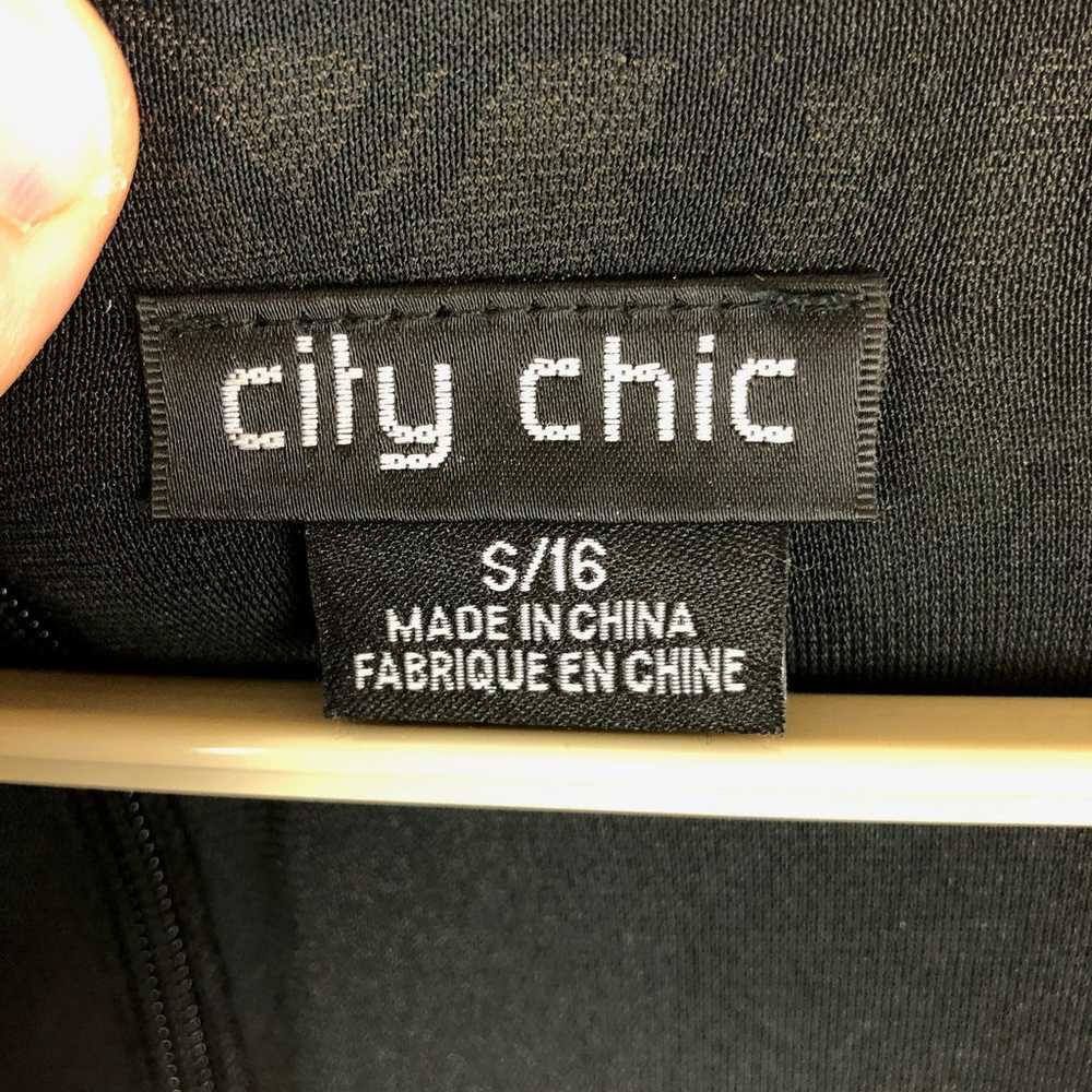 city chic Razzle sequins dress size S/16 black fa… - image 10