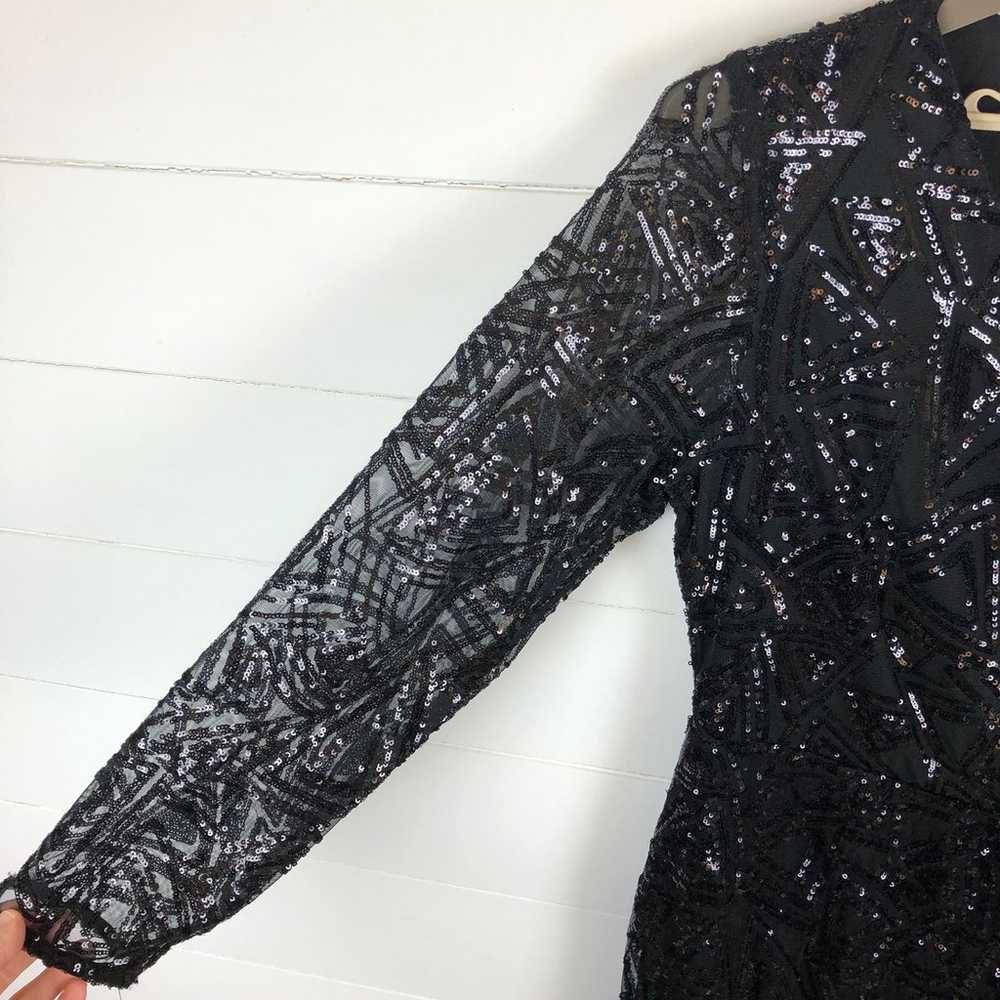 city chic Razzle sequins dress size S/16 black fa… - image 6
