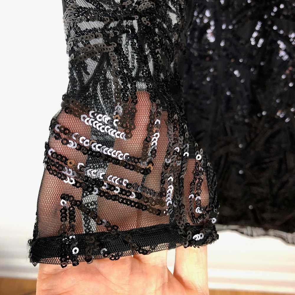 city chic Razzle sequins dress size S/16 black fa… - image 7