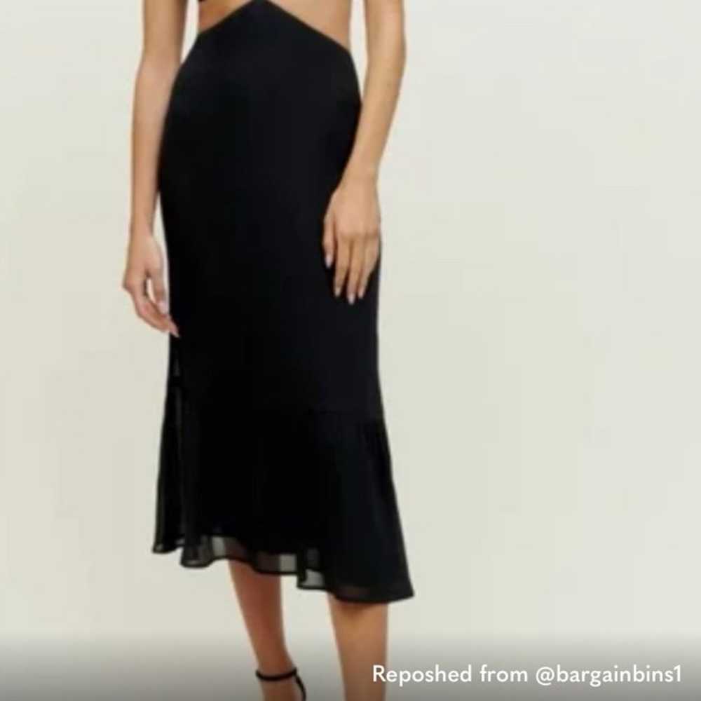 Reformation Riya Dress in Black size 10 - image 1