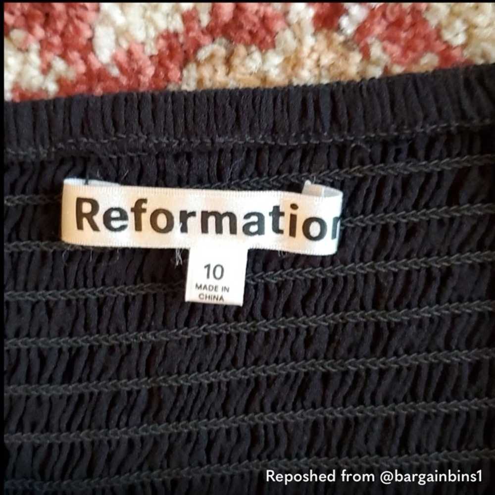 Reformation Riya Dress in Black size 10 - image 3
