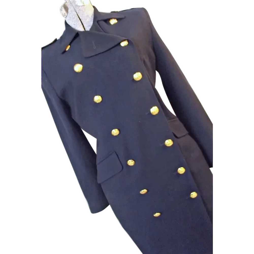 Vintage Lauren Ralph Lauren Womens Blue Military … - image 1