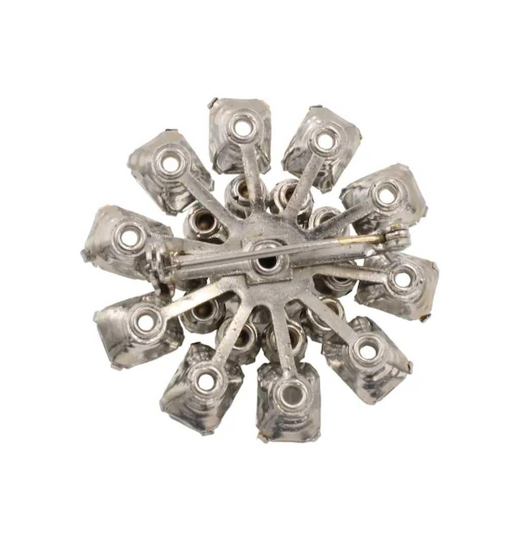 Brooch Pin Atomic Rhinestone Starburst - image 5