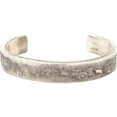 Solid .925 Sterling Silver H. Falk Textured Hefty… - image 1