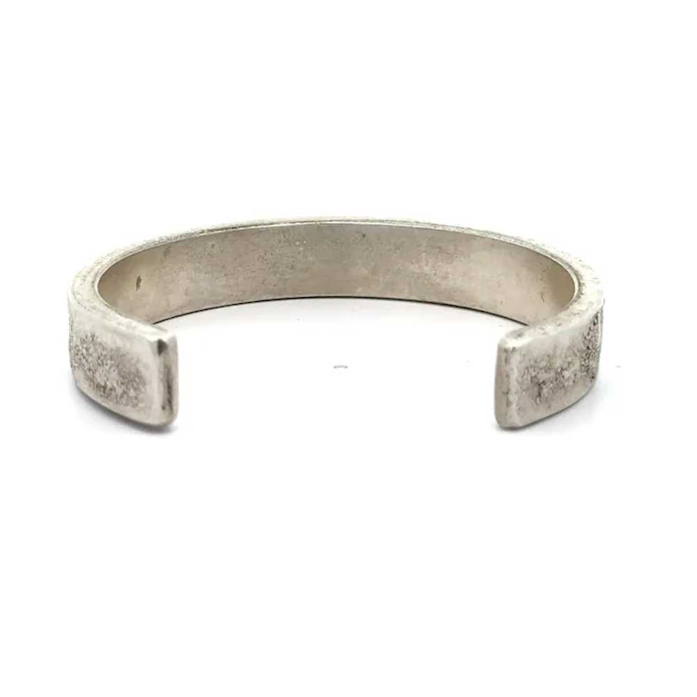 Solid .925 Sterling Silver H. Falk Textured Hefty… - image 9