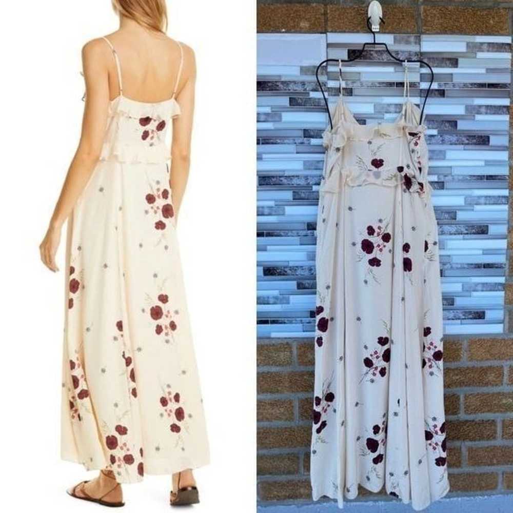 JOIE CASSIEL RUFFLED FLORAL MAXI DRESS SIZE 10 - image 2