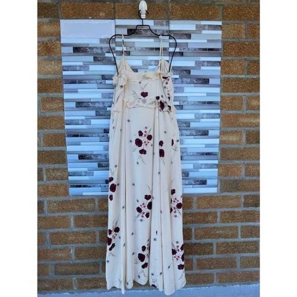 JOIE CASSIEL RUFFLED FLORAL MAXI DRESS SIZE 10 - image 5