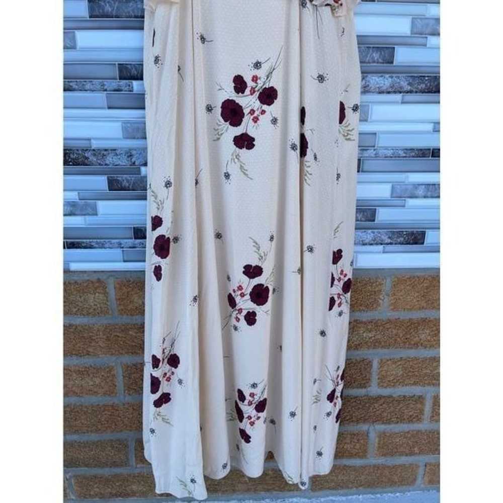 JOIE CASSIEL RUFFLED FLORAL MAXI DRESS SIZE 10 - image 7