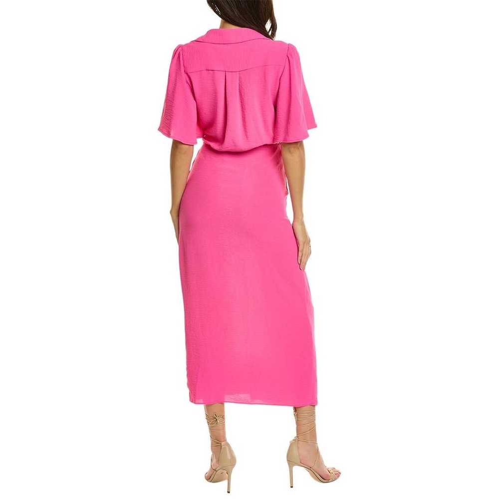 Anna Kay *Long Sleeve* Hot Pink Midi Wrap Dress M… - image 7