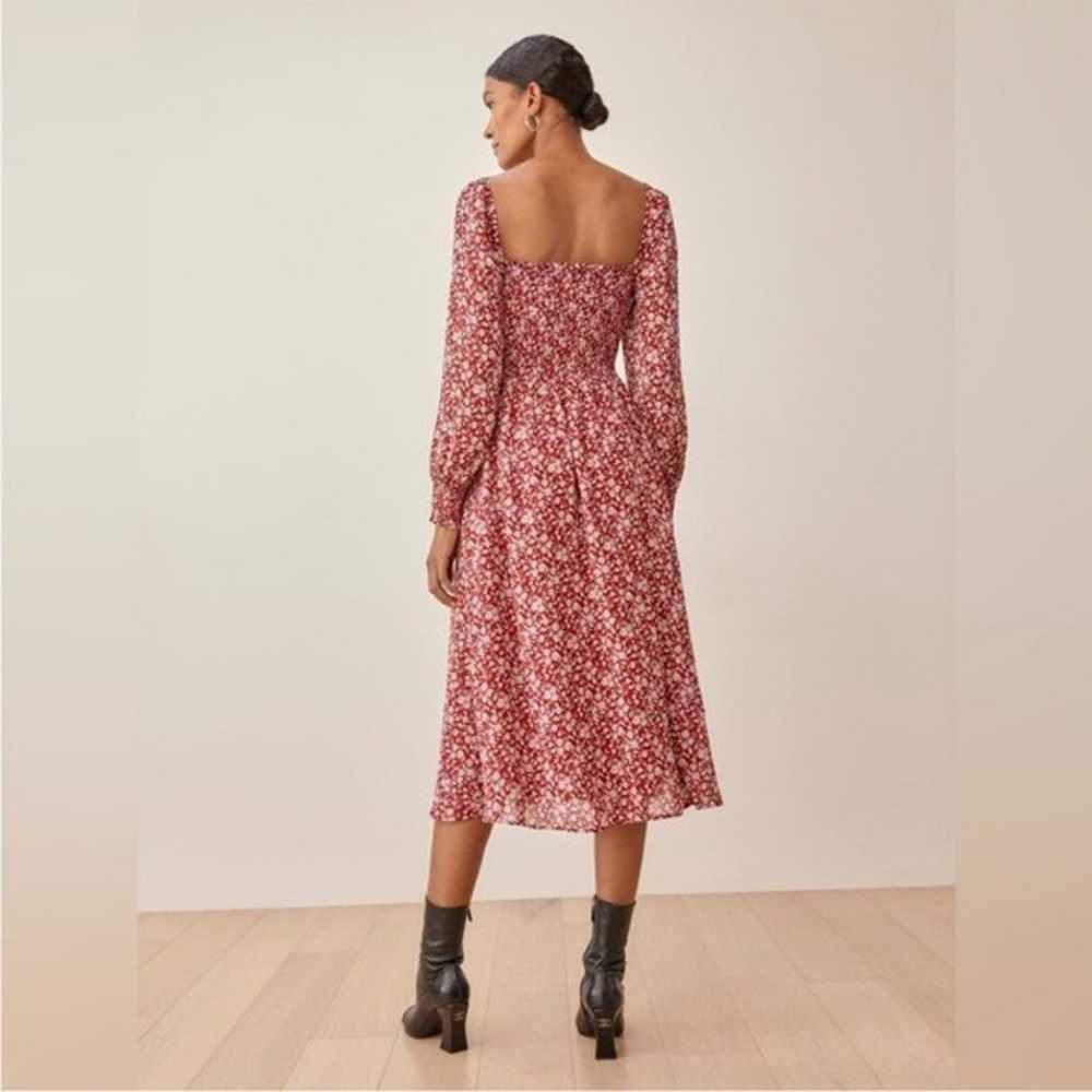 Reformation red floral Cello midi dress - image 4