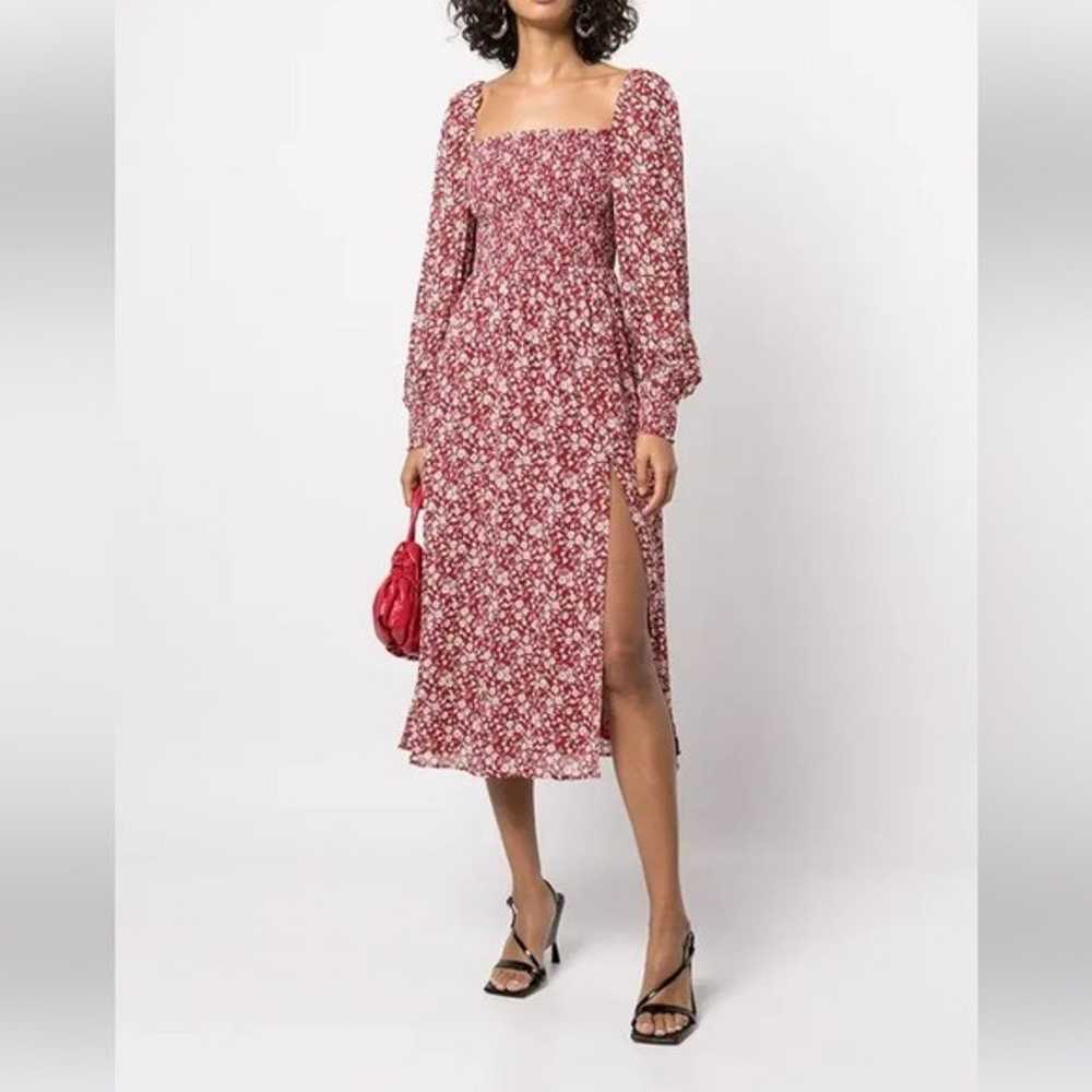 Reformation red floral Cello midi dress - image 5