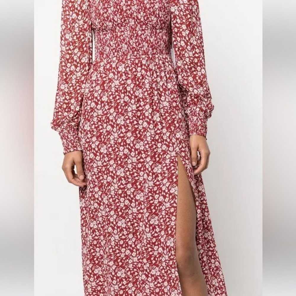 Reformation red floral Cello midi dress - image 7