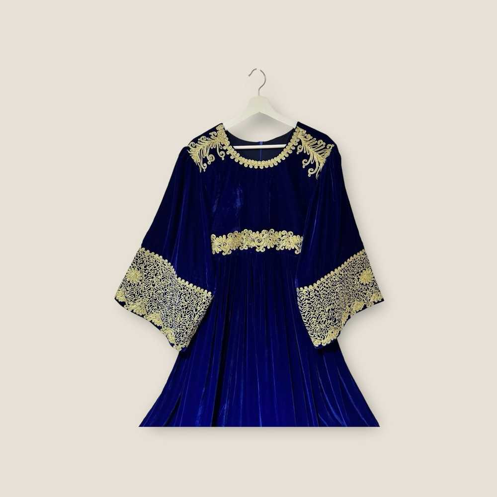 Velvet afghani dress - image 1