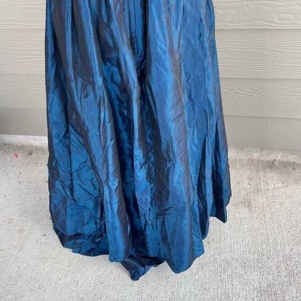 Gunne Sax 1980s vintage royal blue formal dress - image 11