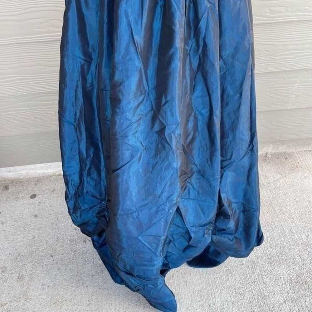 Gunne Sax 1980s vintage royal blue formal dress - image 4