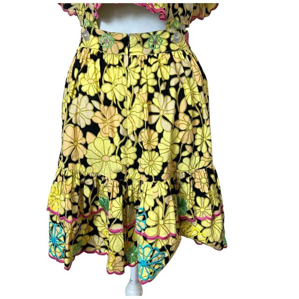 Celia B Acacia Mini Dress In Bloom Yellow Floral … - image 10