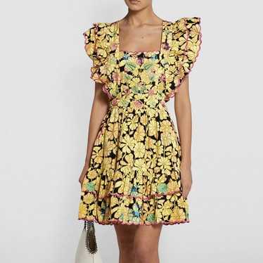 Celia B Acacia Mini Dress In Bloom Yellow Floral … - image 1