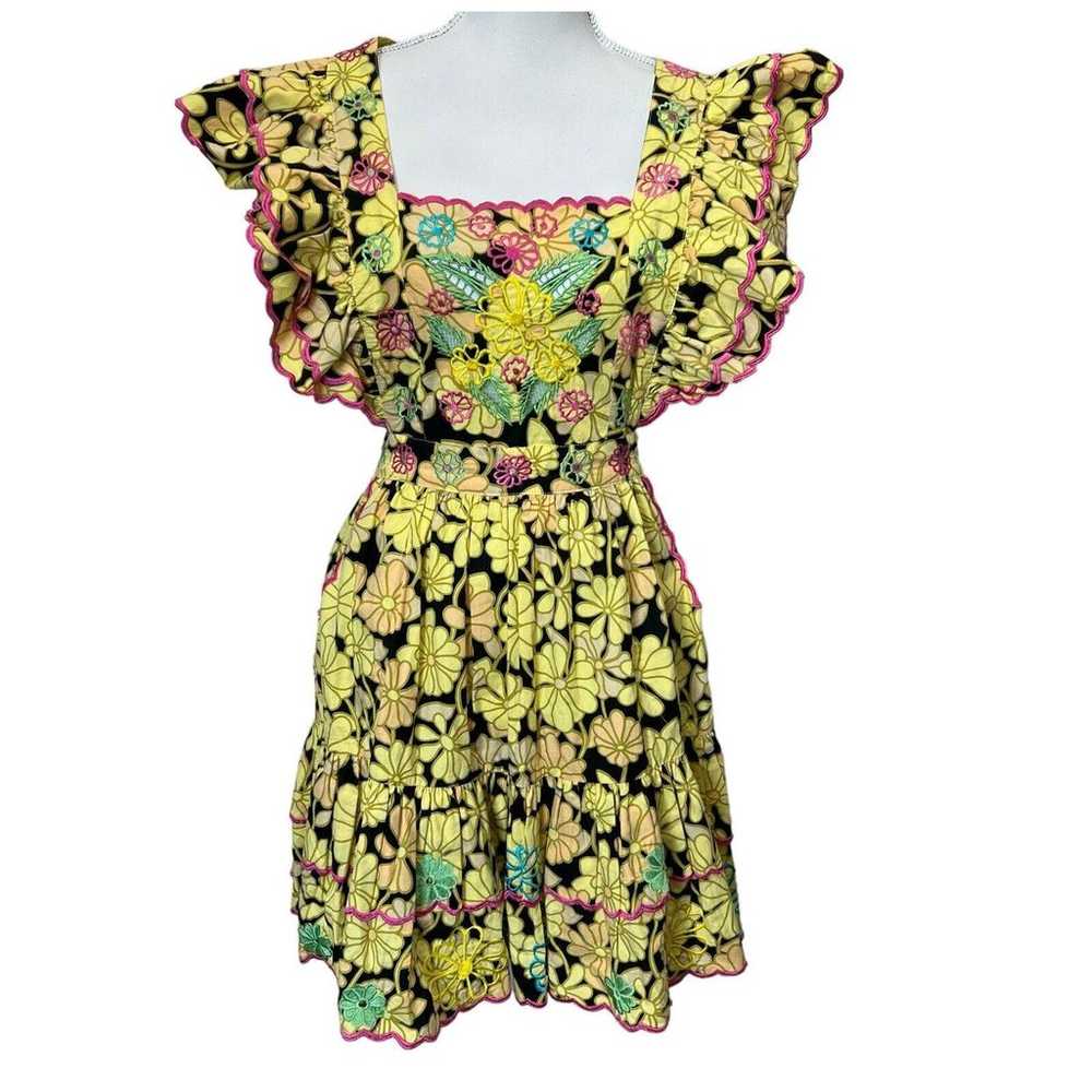 Celia B Acacia Mini Dress In Bloom Yellow Floral … - image 4