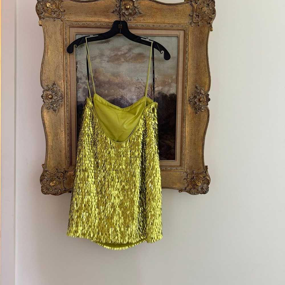 Retrofête NARA FEATHER SEQUIN DRESS lime punch - image 2