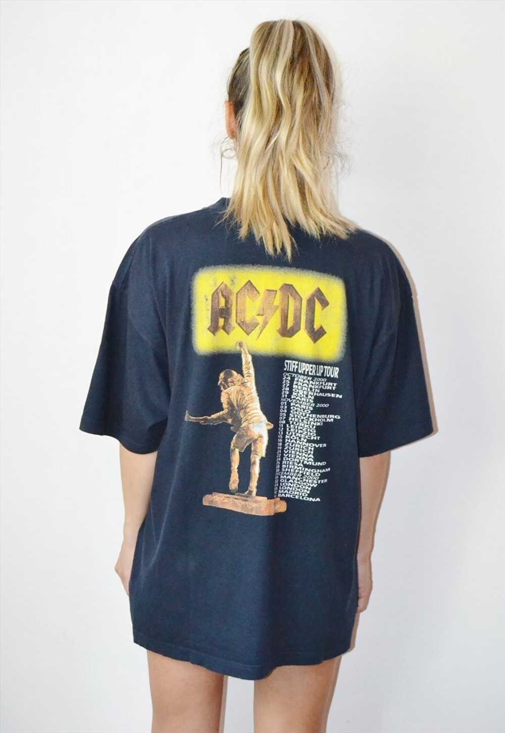 Vintage Rare AC/DC Stiff Upper Lip Tour 2000 Band… - image 2